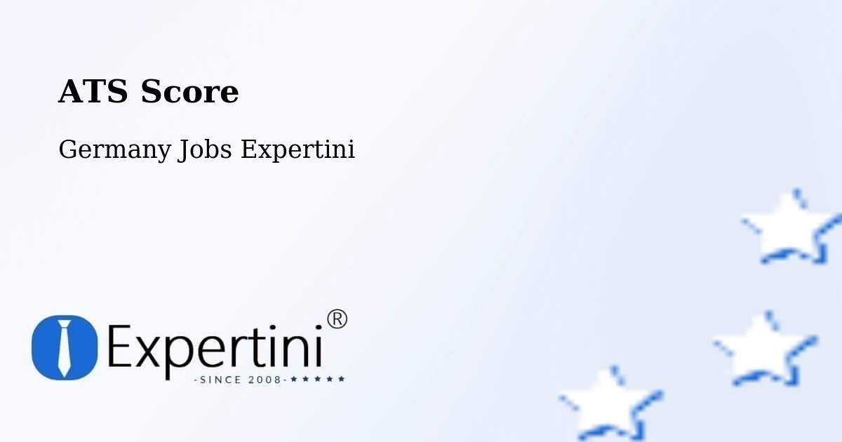 Resume ATS Score & Job Description Match Tool – Trier - Germany Jobs Expertini