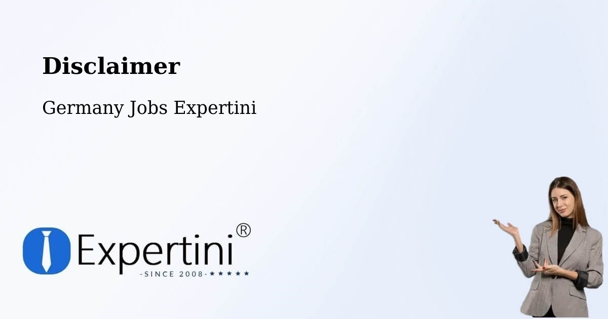 Disclaimer – Trier - Germany Jobs Expertini