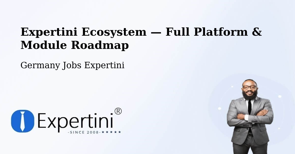 Expertini Ecosystem — Full Platform & Module Roadmap – Trier
